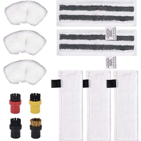 Lot de 12 chiffons en microfibre, accessoires compatibles avec le nettoyeur vapeur Karcher Easyfix SC2 SC3 SC4 SC5 (1/4)