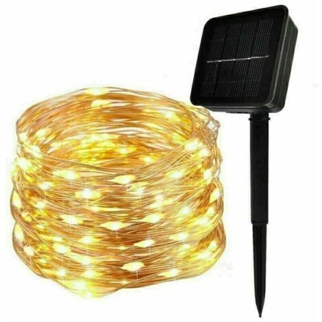 Ulisem Guirlande Lumineuse Solaire, 30M 300 LED Exterieur Étanche Lampe Solaire (Blanc Chaud) (1/5)