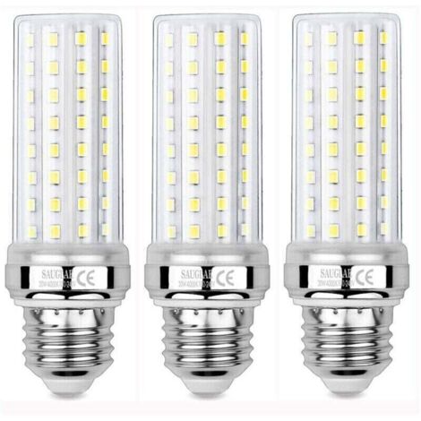 3 Pièces Ampoules de Maïs LED 20W, Équivalent 150W Ampoule Incandescente, 2300LM, 4000K Blanc Neutre, Ampoules à E27 Vis Edison
