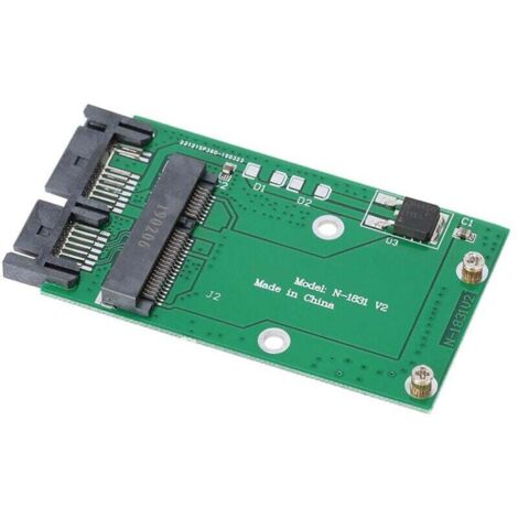 UlisemAdaptateur de carte convertisseur d'interface Mini MSATA vers Micro SATA 1,8 pouces (1/4)