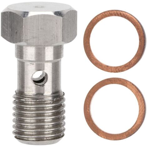 Ulisem Adaptateur Banjo, 25 mm de long résistant à la corrosion Banjo adaptateur de montage de frein pour voiture (1/4)