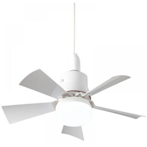 Ulisem Ventilateur de plafond avec télécommande Silencieux - Plafonnier 5 pales Plafonnier E26 plafond Eté/Hiver Chambre à coucher Salle à manger,blanc (1/5)