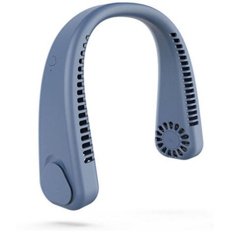 UlisemVentilateur portable pour paresseux sans feuilles, ventilateur portable domestique silencieux et silencieux - bleu (1/4)