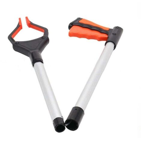 Pince de Ramassage Pliable, Ramasseur de Déchets de Jardin Extensible de 32 Pouces, (orange)81cm (1/4)