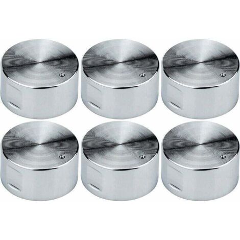 6 pièces 6mm boutons de cuisinière à gaz universel cuisinière four plaque de cuisson interrupteur de commande boutons de commande interrupteur de four boutons de commande de Surface de cuisson (1/4)