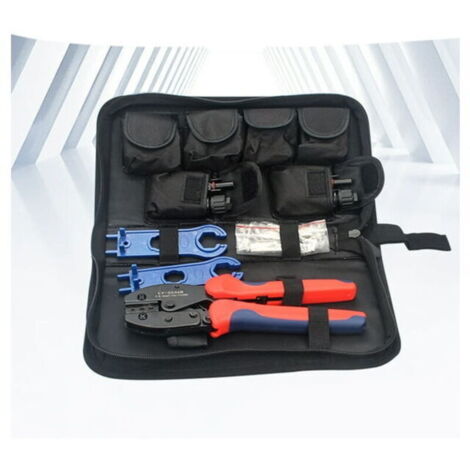 UlisemConnecteur de câble d'outil de sertissage solaire, kit d'outils de sertissage solaire Kit d'outils de sertissage solaire Kit d'outils de sertissage solaire Performance (1/4)