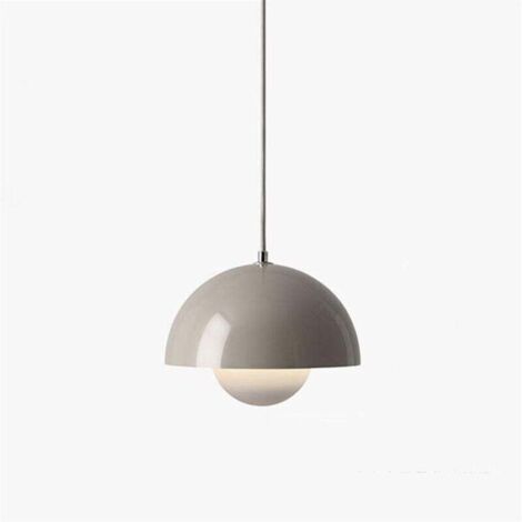 UlisemSuspensions, lampe de chevet en forme de bouton de fleur, petite lampe suspendue moderne, simple et décorative, lampe suspendue créative à hauteur réglable pour salon, salle à manger, chambre à (1/4)