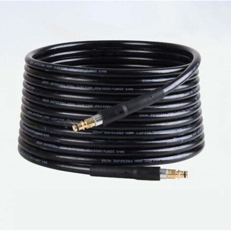Tuyau de nettoyeur haute pression à extrémité rapide 20 m pour nettoyeur haute pression K2 K3 K4, tuyau de nettoyage de tuyaux, accessoires pour nettoyeur haute pression Karcher, tuyau d'arrosage (1/4)