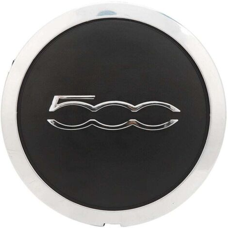 Enjoliveur de roue 133mm fiat 500 enjoliveur argent - noir (1/5)