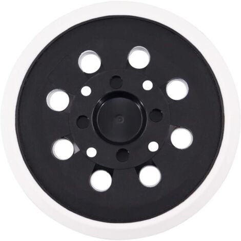Plateau de Ponçage pour Bosch 125 mm avec Hook et Loop 8 Trous, dureté moyenne avec système accessoires pour ponceuse excentrique PEX 300/400 AE / 4000 AE/Advanced Orbit 18