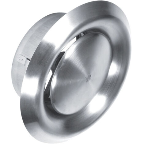 Grille ventilation en Acier Inoxydable de 125 mm,Grille Aeration Reglable,Adaptée aux Systèmes d'Air Frais Tels Que Les Systèmes de Climatisation Centrale (argent) (1/5)