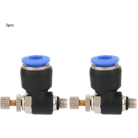 Raccord Pneumatique Rapide Connecteur Raccord de Tuyau Régulateur Pneumatique Régulateur, 2 pièces(SL6-M5) (1/5)