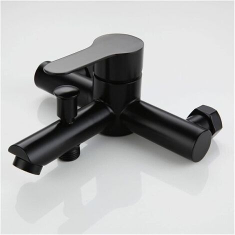 Robinet de douche mural en acier inoxydable 304, robinet de bain triple, mitigeur d'eau chaude et froide, robinet à buse (1/5)
