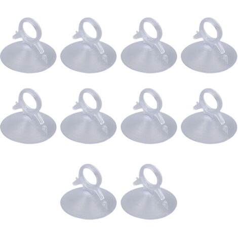 Ventouse Transparente, 10 pièces Ventouse pour Panneau Solaire, Anneau de Traction en PVC, Anneau de Traction Robuste, Ventouse de Panneau Solaire Polyvalente pour Verre de Voiture (1/5)