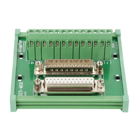 Module d'interface de sur Rail DIN de Haute Qualite DB25 D-Sub Male et Femelle (1/5)