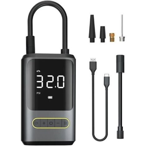 Gonfleur de pneus pour voitures, vélos et motos Compresseur d'air portable alimenté par batterie (1/5)