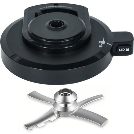 Couvercle extérieur de bol avec pale pour sorbetière Ninja NC301/NC300, couvercle de rechange réutilisable sans BPA, accessoire Creami compatible avec les séries Ninja NC299AMZ/NC301/NC300/NC201/NC101 (1/5)