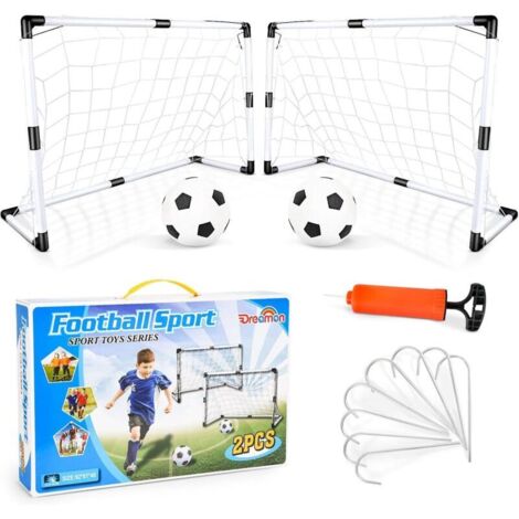Ensemble de 2 buts de football et ballons pour enfants, jouets de sport d'intérieur et d'extérieur (1/5)