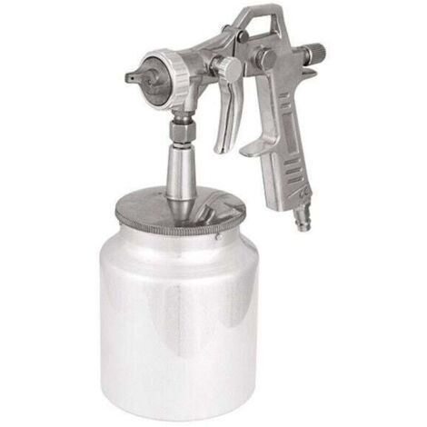 Pistolet à peinture (godet de base de 1,0 litre), pistolet à peinture RN-665 Pistolet à peinture avec ventouse comme accessoire de compresseur Buse rotative 1 litre (1/5)