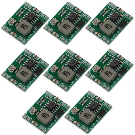 Module Abaisseur Réglable, MP1584EN, Convertisseur DC-DC Miniature 8 Pièces 3A 4.5-28V à 0.8-20V Pour Arduino LED Projets Électroniques Véhicules Drones Robots et Applications DIY Compactes (1/5)