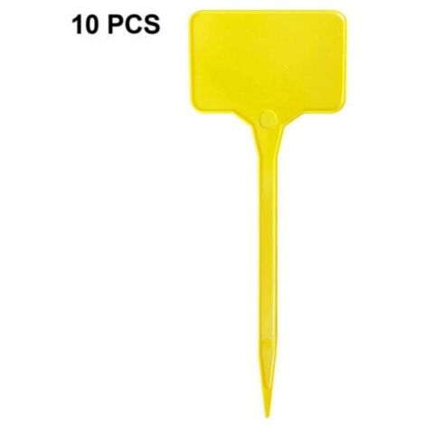 Lot de 10 étiquettes pour plantes de 15 cm de long, en plastique imperméable, bleues, idéales pour les plantes d'extérieur et le jardin. (1/4)