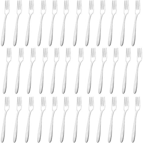 Lot de 36 Fourchettes à Dessert, Fourchettes en Acier Inoxydable (13.5 cm / 5,31 Pouces), Fourchette de Table, Polies Miroir, Lavables au Lave-Vaisselle, pour La Maison, Le Restaurant ou L'hôtel (1/5)