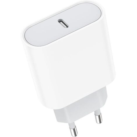 Chargeur USB C, prise rapide 20 W, adapté pour iPhone 16/16 Pro/16 Pro Max/16 Plus/15/14/13/12/11/SE 2020/X/XS, Pad Pro, Airpods, Galaxy, Pixel, Type Adaptateur secteur mural C (1/5)