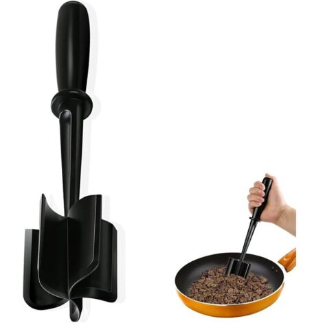 Hachoir à viande, machine à hamburgers, presse-purée en une seule pièce – Nylon professionnel polyvalent résistant à la chaleur, hachoir à bœuf haché, outil de cuisine et gadget antiadhésif (1/5)