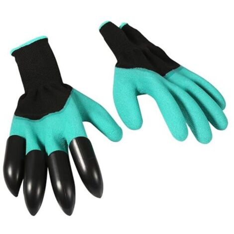 Gants de jardinage avec griffes, 1 paire de gants de jardinage imperméables, gants de travail de jardin pour hommes/femmes, jardiniers, creusement, plantation, désherbage, taille des rosiers (1/5)