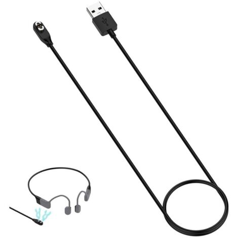 SHOKZ OpenSwim Pro S710 Câble de charge Magnétique pour Casque de Charge Rapide 4 Broches Compatible avec Shokz Open Swim Pro/S710 Casque avec Fonction de Transmission (1/5)