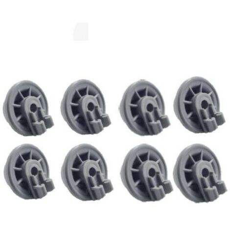 Roulettes pour lave-vaisselle compatibles Bosch Ensemble complet de 8 tiroirs de lave-vaisselle avec roulettes, compatibles avec Siemens, Kenmore Elite, Balay, Beko, Indesit, Neff et Bosch. (1/5)