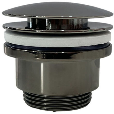 Bonde d'Evier - Bouchon Ø63 - G1'1/4 (33/42) - Pistolet Noir (1/2)