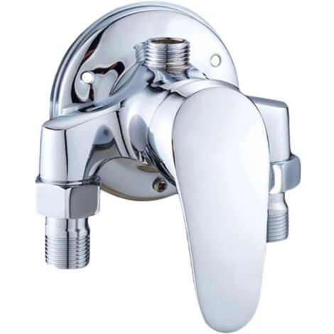Robinet inverseur de salle de bain, mitigeur de douche en laiton, mitigeur de douche monocommande eau chaude/eau froide, mitigeur pour chauffe-eau solaire (1/5)