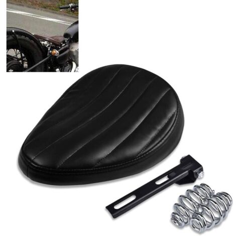 Siège de moto universel en cuir pour Cruiser, Bobber, Chopper, Harley, Honda, Yamaha, Suzuki, Kawasaki