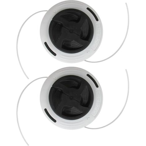 Lot de 2 têtes de débroussailleuse double ligne C26-2 pour Stihl FS55 FS56 FS70 FS80 FS85 FS89 FS90 FS94 FS100 FS120 FS130 FS240 FS250 FS260R FR130 FR410 FR460 FS-KS. M FSA900 Débroussailleuse (1/5)