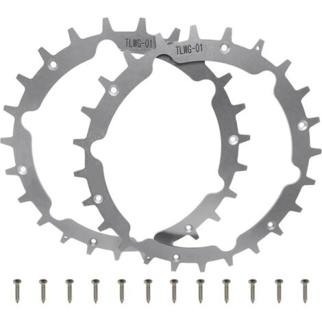 Pointes de tondeuse à gazon en acier inoxydable pour robot tondeuse Gardena Sileno City 212 mm avec 12 vis, amélioration de la traction pour tondeuse robot Gardena (1/5)