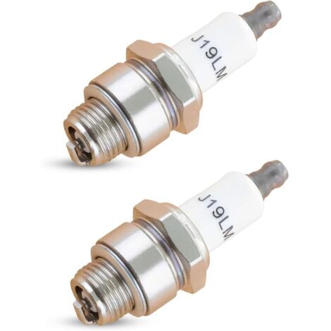 2 pièces Bougie d'Allumage RJ19LM pour 796112 802592 5095K Adaptée pour Champion J19LM 492167 591040 591868 799876 802592S (1/5)
