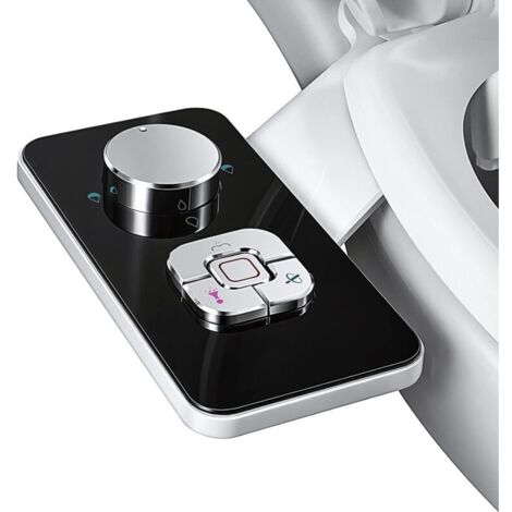 Pulvérisateur de bidet non électrique avec doubles buses télescopiques autonettoyantes - Nettoyage avant et arrière - Bouton d'eau froide réglable (1/5)