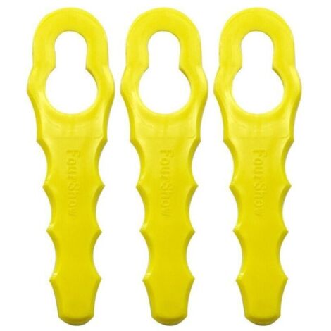 Lot de 100 lames de rechange compatibles avec les débroussailleuses Ryobi RAC155, RAC157 et RAC158, têtes de lame à double denture (1/5)