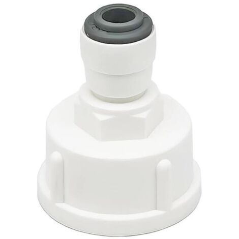 Qrity 1 Pièces Raccord Tuyau Eau Frigo, Connecteur Rapide 1/4" Converti en Femelle 3/4”, Double Joint, Connecteurs Rapides de Filtre à Eau (1/5)