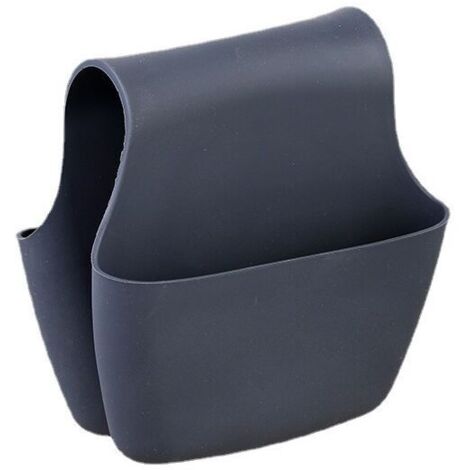 Porte-éponge double en forme de selle, en caoutchouc, adapté au rangement des éponges à vaisselle de cuisine à double évier, gris étoilé (1/3)
