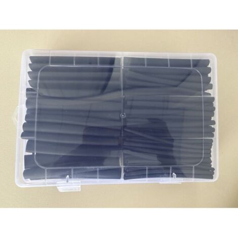 Kit de gaines thermorétractables extra longues de 90 mm, rapport de rétraction 3:1, doublées d'adhésif, 180 pièces, 7 tailles, pour l'isolation électrique et les connecteurs de fils, conception conviv (1/5)