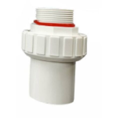 Raccord union joint mixte pvc à visser x a coller embout fileté pvc pression manchon pompe filtre a sable piscine joint torique 1.5 pouce (1/5)