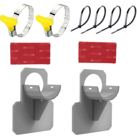 Lot de 2 supports de tuyau pour piscine - Accessoires de tuyau de piscine avec anti-perforation, anti-déchirure, anti-traction (30-37 mm) (1/4)
