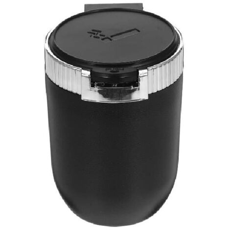 Cendrier de voiture avec couvercle Pièces détachées automobiles Pièces détachées automobiles Cendrier de voiture Pour porte-gobelet Cendrier portable avec couvercle ABS Argent (1/5)