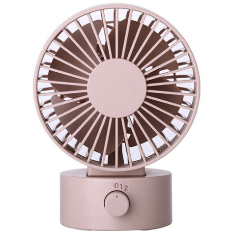 Mini ventilateur de bureau USB 102 × 79 × 138 mm, format de paume, silencieux, vitesse du vent à trois vitesses, un compagnon de refroidissement portable (1/3)