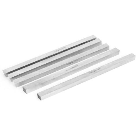 Lot de 5 fraises HSS 10 mm x 10 mm x 200 mm pour tournage CNC, fraisage et alésage (1/3)