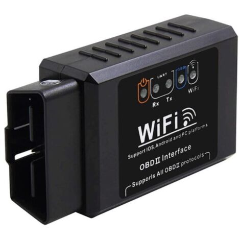 WiFi Automatique Scanner OBD2, MoreChioce Accessoires Automatiques OBDII Outils de Diagnostic Smart Code Compatible avec iOS, Android, Windows Connexion via la base de Données de Codes ELM327WIFI (1/5)