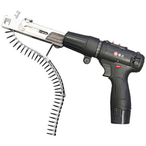 Adaptateur de chaîne de tournevis pour perceuse électrique, gamme de mandrins 41 mm-46 mm, fixation de tournevis rotatif, menuiserie pour plafond en bois de cloison sèche, assemblage de pistolet (1/5)