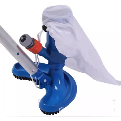 Aspirateur Piscine, Nettoyeur sous Vide Portable amélioré avec Brosse et Sac, pour Piscine Hors Sol, Aspirateur Accessoires De Nettoyage pour Spa étang Piscine Fontain (1/5)